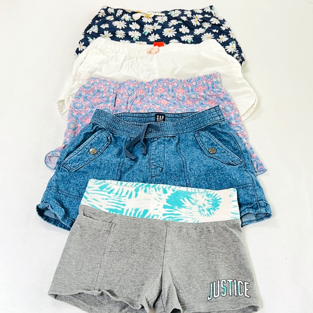 Lot of 5 Gap Justice Old Navy Joie Fresh shorts size 10/12 L